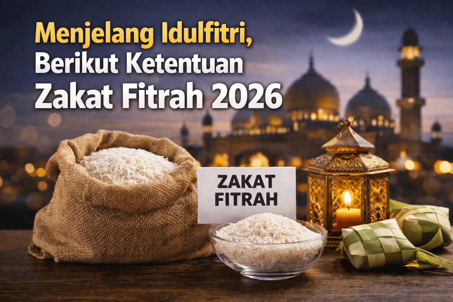 Menjelang Idulfitri, Berikut Ketentuan Zakat Fitrah 2026