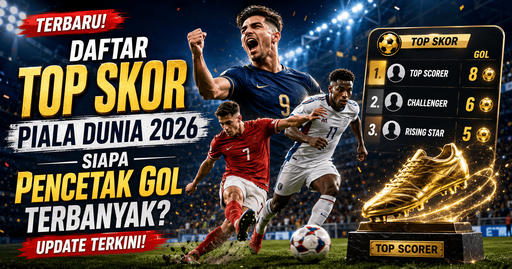 Daftar Top Skor Piala Dunia 2026 Terbaru: Siapa Pencetak Gol Terbanyak?