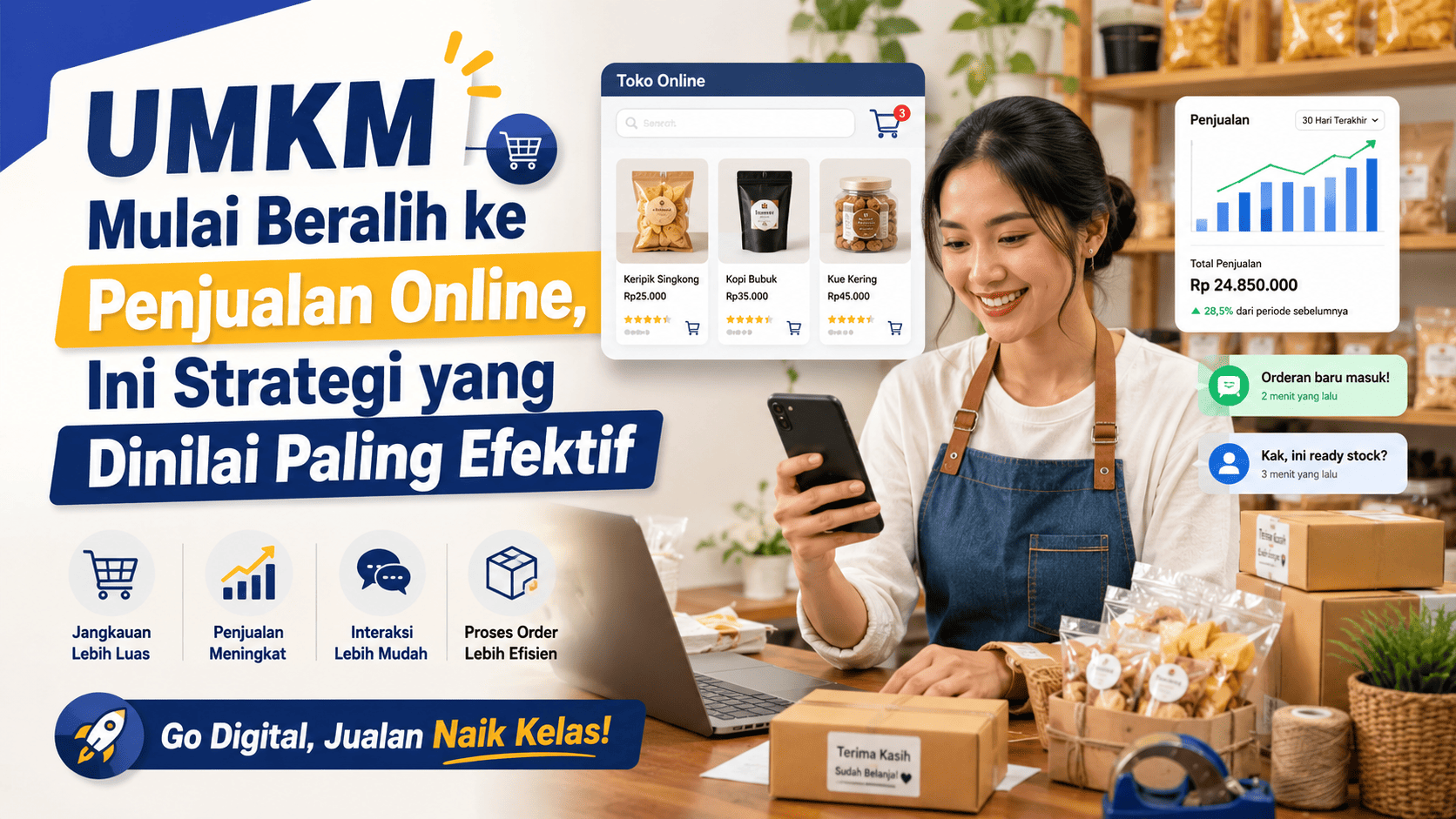 UMKM Mulai Beralih ke Penjualan Online, Ini Strategi yang Dinilai Paling Efektif