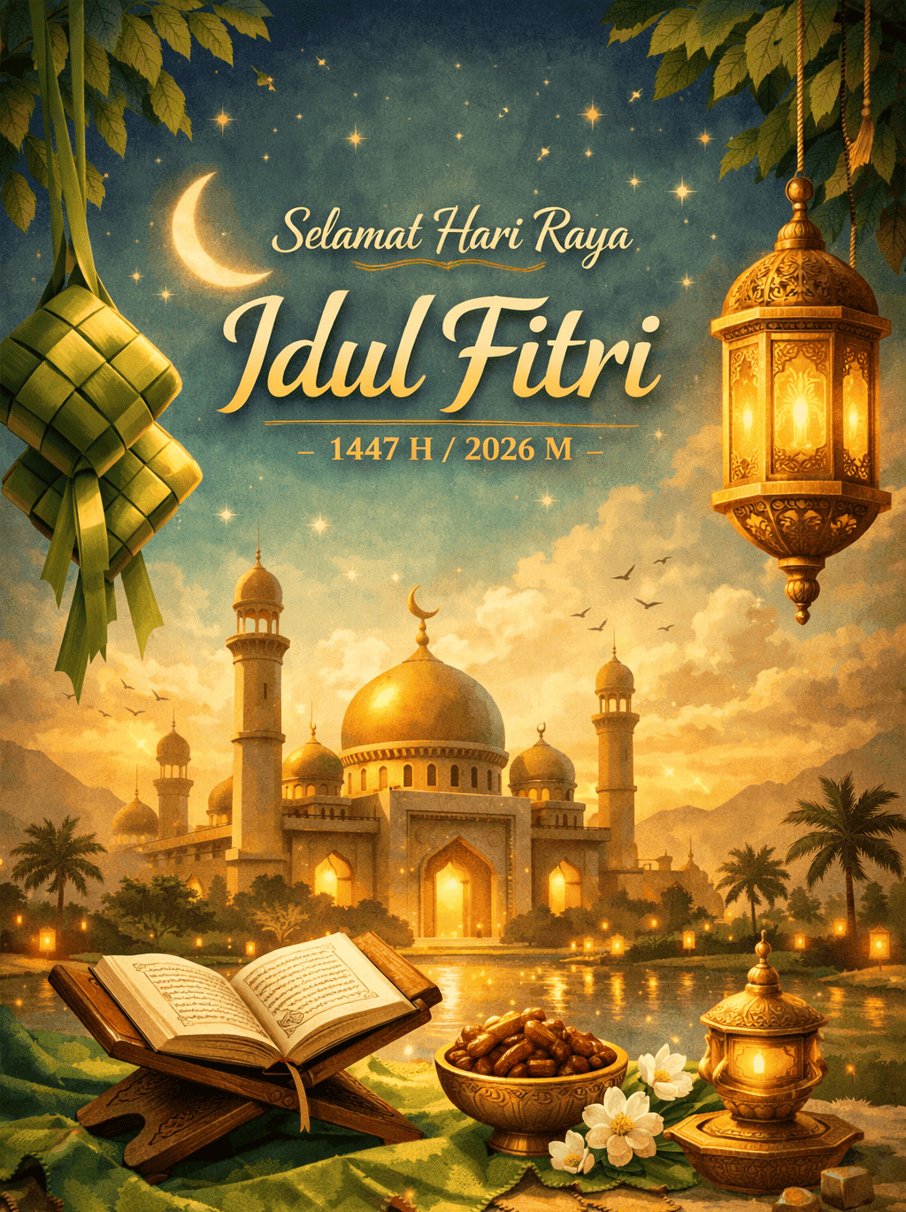 20 Ucapan Idul Fitri 2026 Terbaru untuk Status WA dan Instagram