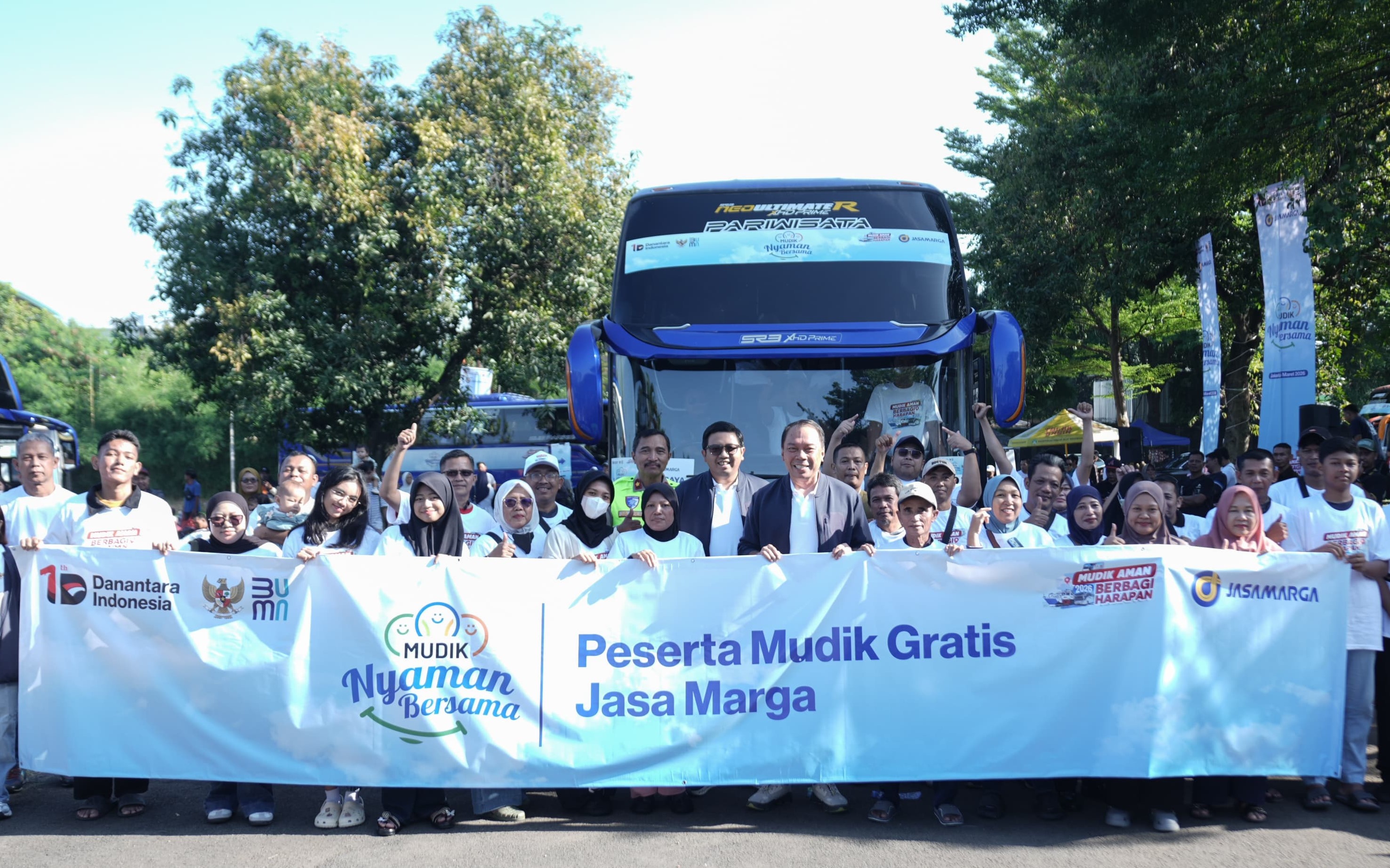 Jasa Marga Berangkatkan 1.500 Peserta Mudik Gratis Lebih Awal dan Bertahap