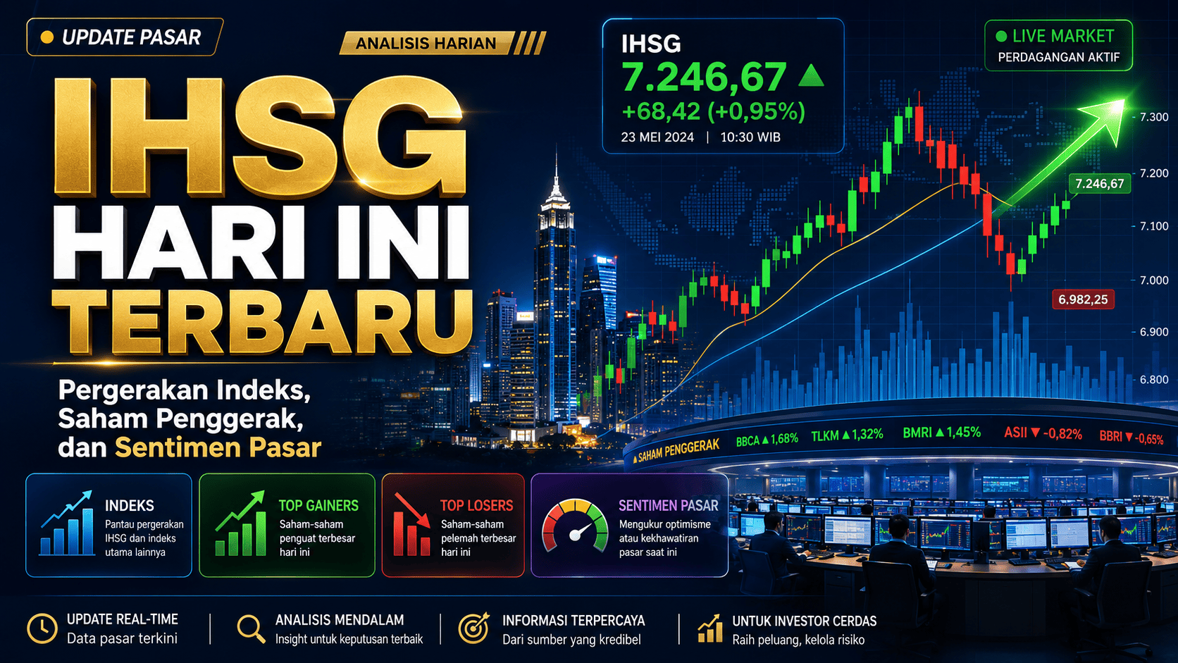 IHSG Hari Ini Terbaru: Pergerakan Indeks, Saham Penggerak, dan Sentimen Pasar
