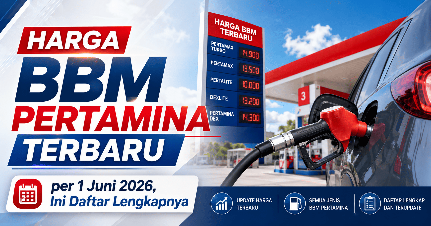 Harga BBM Pertamina Terbaru per 1 Juni 2026, Ini Daftar Lengkapnya