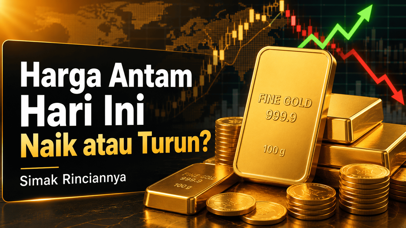 Harga Antam Hari Ini Naik atau Turun? Simak Rinciannya