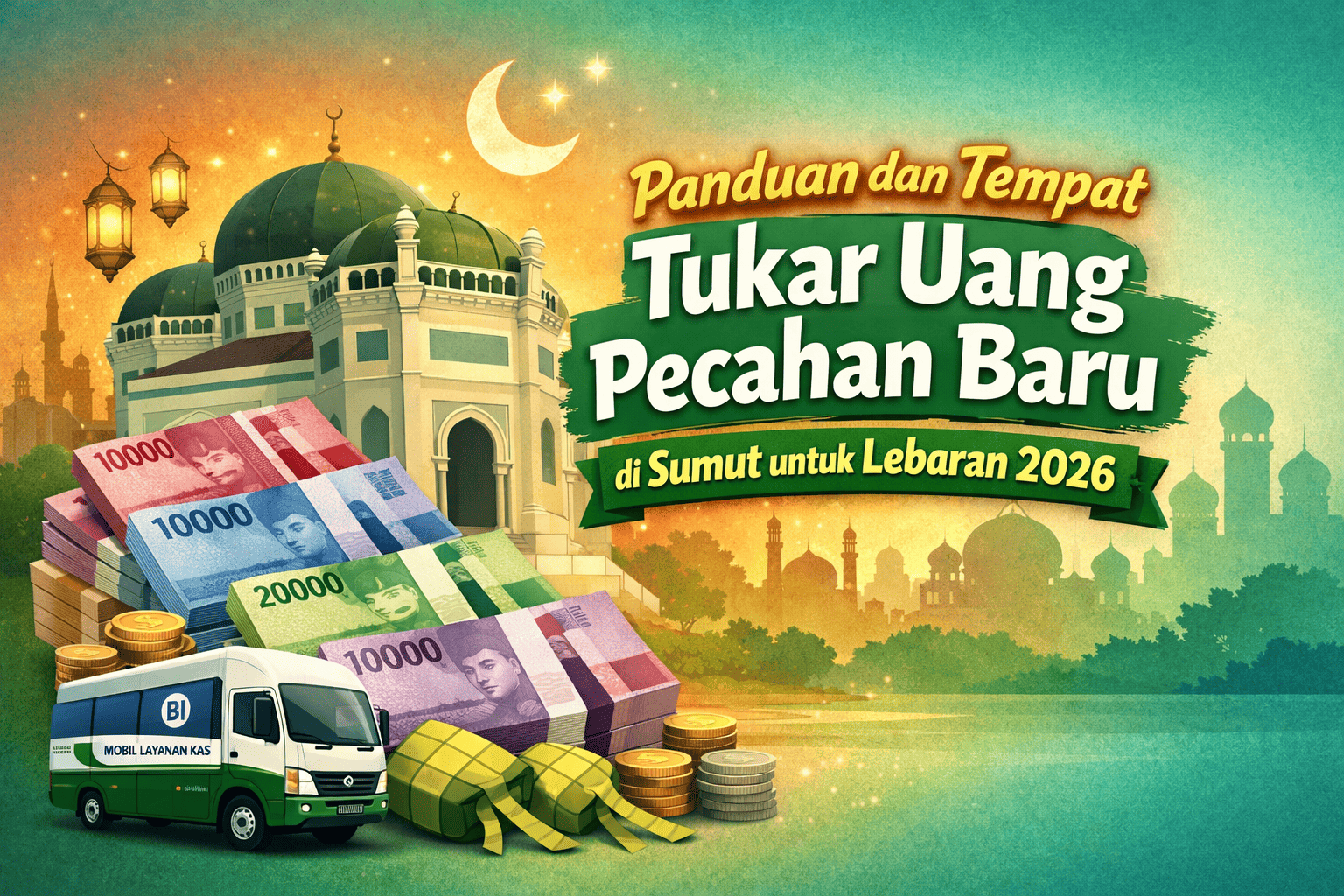 Lokasi dan Panduan Tukar Uang Pecahan Baru di Sumut untuk Lebaran 2026
