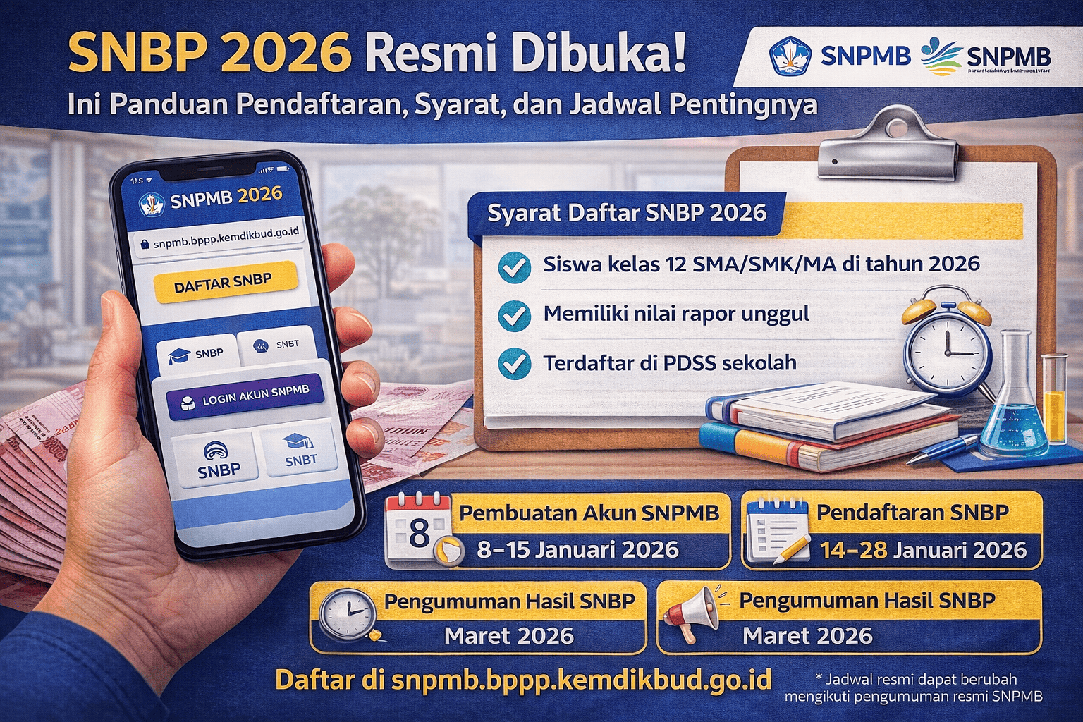 SNBP 2026 Resmi Dibuka, Simak Syarat, Cara Daftar, dan Jadwal Lengkapnya
