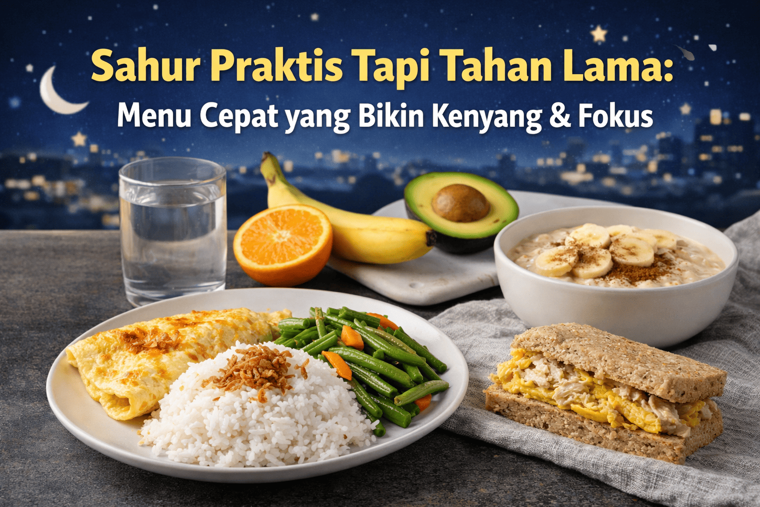 Sahur Praktis Tapi Tahan Lama: Menu Cepat yang Bikin Kenyang & Fokus